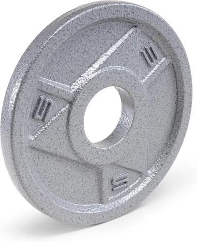 Miniatura 9 de Marcy Classic 2" Cast Iron Olympic Grip Plates for Strength Training and Weightlifting