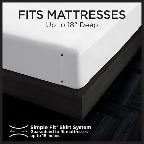 Miniatura 7 de Protect-A-Bed Essential - Protector de colchón tamaño individual, resistente a los ácaros, sin ruido y a los olores, 100% impermeable, lavable a