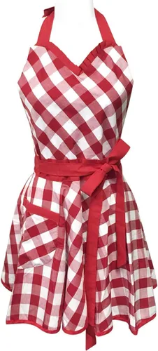 Miniatura 8 de Wrapables Delantal de anfitriona coqueta ajustable, lunares negros