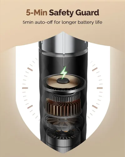 Miniatura 7 de Maestri House - Espumador de leche recargable con control de velocidad sin escalones, LunaFro 2.0 - Espumador eléctrico de mano para bebidas