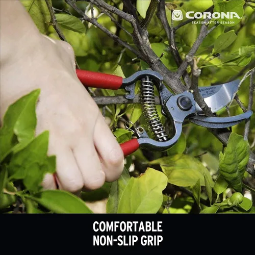 Miniatura 4 de Corona BP 3180D Podador clásico forjado de bypass con capacidad de corte de 1 pulgada, 1", Rojo & NISAKU NJP650 El original cuchillo japonés