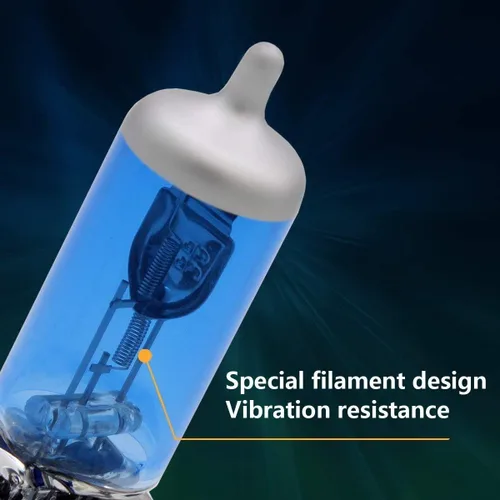 Miniatura 2 de WTG Bombillas halógenas H7 (luz baja) de xenón súper blanco de 100 W (contiene 2 bombillas)