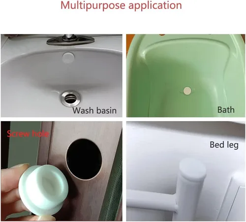 Miniatura 5 de Paquete de 5 cubiertas de chorro para bañera de hidromasaje de 0.591 in, 3/5 pulgadas, tapones de silicona para tapones de tapón de silicona