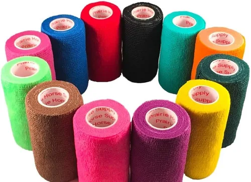Miniatura 28 de Cinta adhesiva para veterinarios (negro) (paquete de 2) (3 pulgadas x 15 pies), autoadhesiva, adherente, cohesiva, flexible, autoadhesiva, rollo