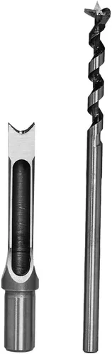 Miniatura 9 de SaferCCTV Broca de cincel de mortajería de 3/4 "para carpintería con agujero cuadrado para carpintería, herramientas eléctricas para instalación