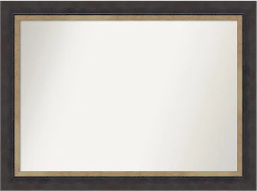 Miniatura 377 de Amanti Art Espejo personalizado, espejo de baño negro Astor, espejo de pared o espejo de tocador de baño sobre el fregadero (25 x 25 pulgadas)