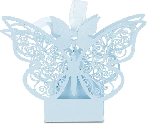 Marhynchus 100 cajas de chocolate con azúcar y azúcar, patrón europeo, decoración de boda de papel para decoración de boda, fiesta de cumpleaños