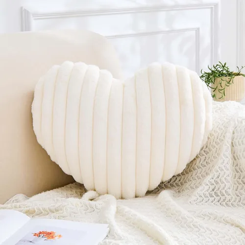 Miniatura 16 de XVTRU Almohadas de corazón verde salvia, bonita almohada decorativa de corazón, almohadas decorativas en forma de corazón para cama, almohadas
