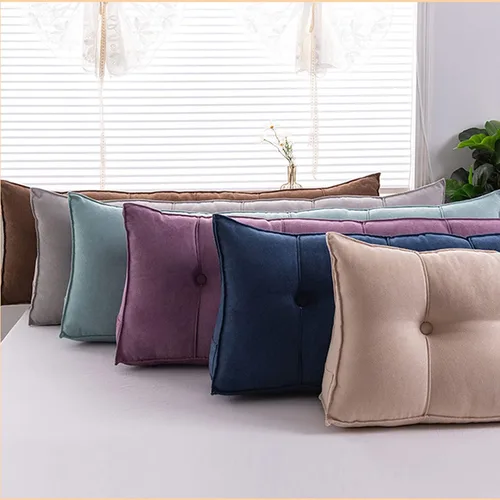 Miniatura 5 de Almohadas de lectura para cama de tamaño Queen para adultos, cojín lumbar de apoyo para cabecera, almohadas triangulares de cuña para dormir