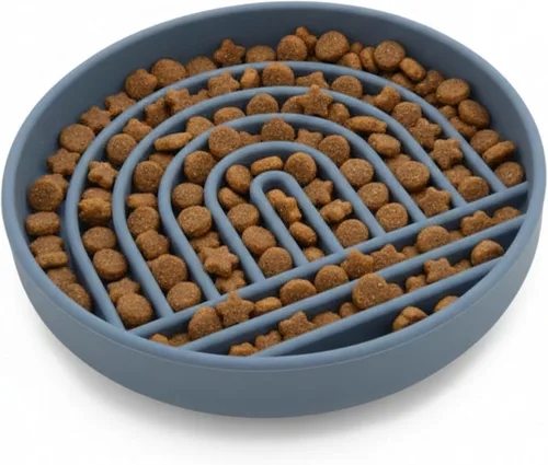 Miniatura 13 de Should We Go? Comedero lento para perros y cachorros, cuenco de silicona para comer lentamente, diseño moderno de alfombrilla para lamer, reduce