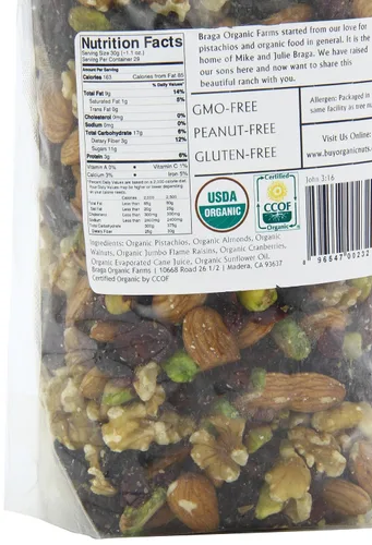 Miniatura 3 de Braga Organic Farms Mezcla de frutos secos, 2 libras