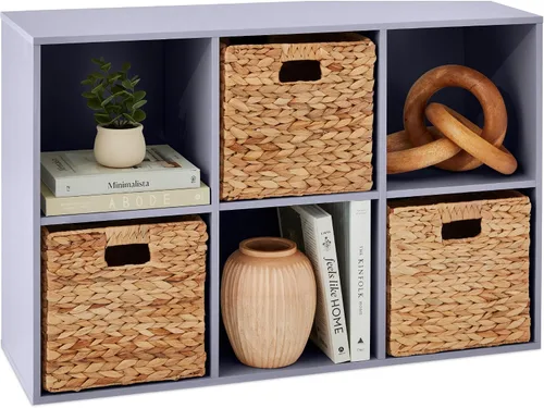 Miniatura 34 de Best Choice Products Organizador de almacenamiento de 6 cubos, abertura de estante de 13.5 pulgadas, estantería, librero, estante de exhibición