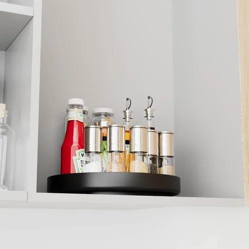 Miniatura 5 de Organizador Giratorio Ovicar Lazy Susan - Estante Giratorio de Especias de Metal de 11 Pulgadas Lazy Susan para Gabinete Despensa Cocina Encimera