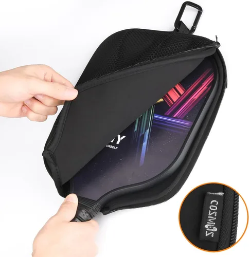 Miniatura 7 de Cosmos 2 piezas de Pickleball Paddle Cover Paddle Case Bag Pickleball Raqueta Sleeve y Ball Storage Mesh Pocket para Pickle Ball Equipamiento De