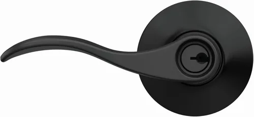 Miniatura 8 de SCHLAGE - Manija de puerta Accent con cerradura que se abre con llave en negro mate - F51A ACC 622