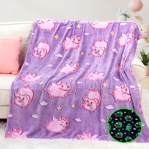 Miniatura 27 de Manta con Estampado de Leopardo Morado Manta Morada Ligera Cálida Mantas Suaves Decorativas para Cama Sofá Dormitorio Leopardo púrpura