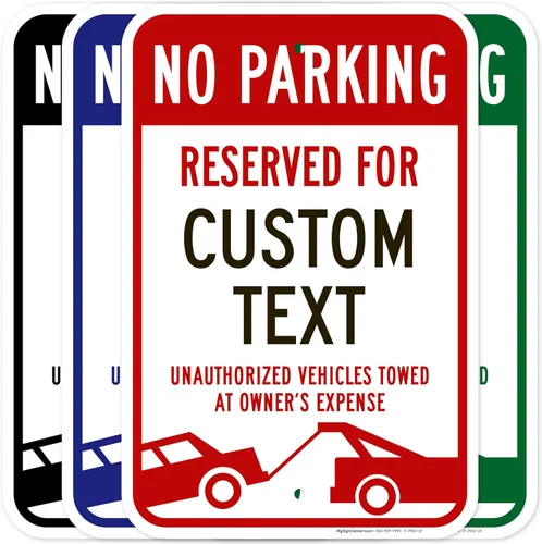 Miniatura 12 de My Sign Center - Letrero personalizado de no estacionamiento, letrero de estacionamiento reservado personalizado para negocios, 10 x 14 pulgadas