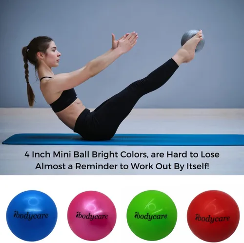Miniatura 2 de Mini bola de Pilates de 4" (10cm) para AeroPilates, Yoga, Fitness, Fuerza, Pilates