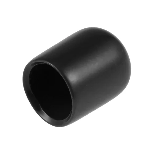 Miniatura 23 de uxcell 80 tapas de goma de 0.551 in de vinilo de identificación redonda tapa tapa de rosca de tornillo protectores negro