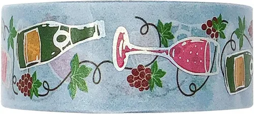 Miniatura 12 de allydrew Cinta adhesiva Washi de lámina dorada y plateada, 0.591 in x 32.8 ft, lluvia de meteoritos Ducha de meteoritos