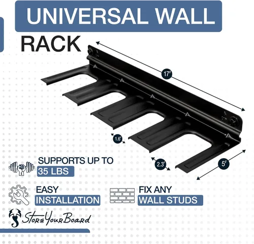 Miniatura 4 de StoreYourBoard Organizador de herramientas eléctricas, estante de almacenamiento de garaje de montaje en pared, acero sólido