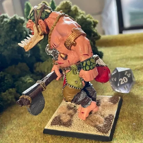 Miniatura 5 de Gigante 1 Ogro Troll en miniatura pintado Orcos Goblins Gargant Batallas de fantasía El Viejo Mundo Oldhammer 1.102 in