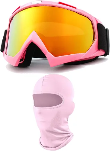 Miniatura 31 de Gafas de motocicleta con máscara facial, resistentes al viento, gafas de esquí de carreras de motocross, gafas protectoras de seguridad
