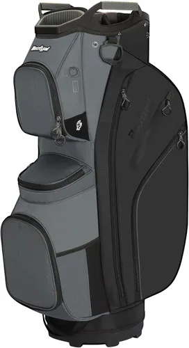 Golf Cart Bag 15 Way Organizer Divider Top Golf Club Cart Bag for Men Women with Cooler, Handles and Rain Cover Negro & gris