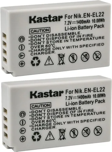 Miniatura 3 de Kastar Paquete de 1 batería de repuesto EN-EL22 para batería Nikon EN-EL22 ENEL22, cargador MH-29, cámara digital Nikon 1 J4, cámara digital Nikon