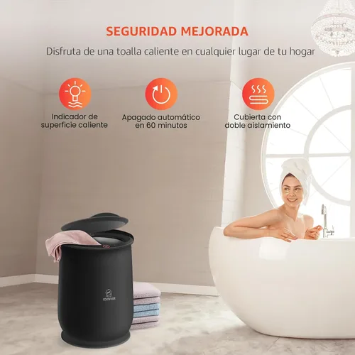 Miniatura 6 de Comfier - Calentadores de toallas calientes para baño, regalos para papá, para él, para ella, calentador de toallas grande, calienta toallas en 10
