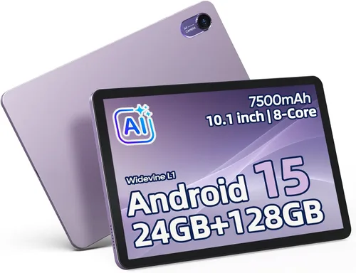 plimpton Tablet Android 15 de 10 pulgadas 2026 24 GB de RAM (8+16) 128 GB 7500 mAh Batería de larga duración CPU de 8 núcleos con control de gestos