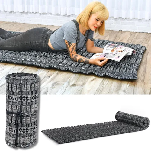 Miniatura 84 de Leewadee - Colchón plegable - Futón japonés enrollable -Alfombra de tatami triple pliegue - Cama de piso para invitados - Colchón de camping