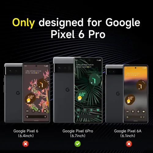 Miniatura 2 de YWXTW Paquete de 2 protectores de pantalla de privacidad para Google Pixel 6 Pro, protector de pantalla de vidrio templado de dureza 9H para Google