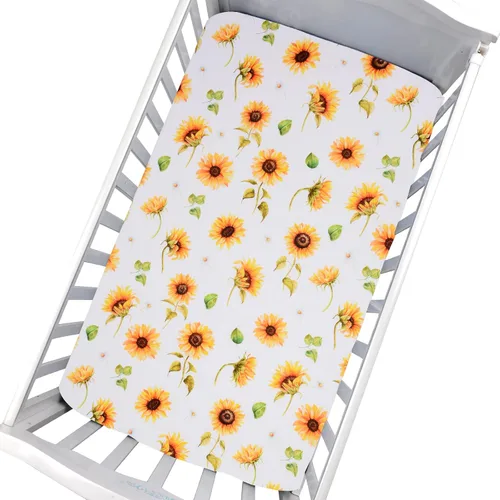 Miniatura 7 de Cloele Sábana Ajustable de Navidad para Cuna Biscuit para Niños y Niñas - Paquete de 1 Sábana de Guardería Santa Baby Sábana de Cama Acogedora