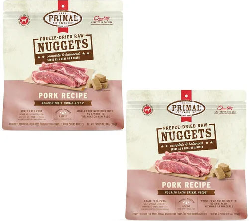 Miniatura 20 de Primal - Nuggets de comida cruda liofilizada para perros, venado, comida completa y equilibrada, también se puede utilizar como adorno o golosina