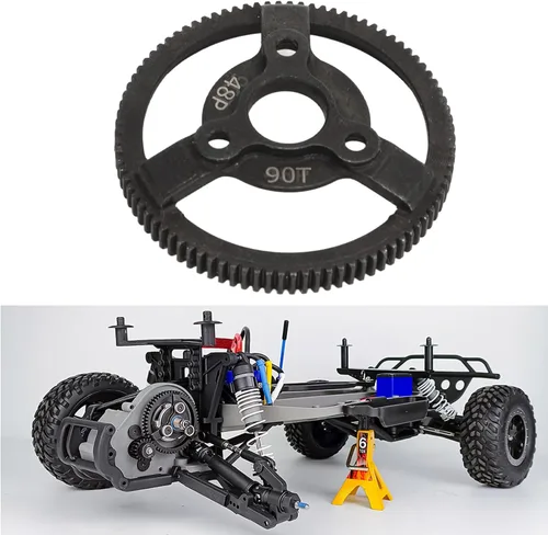 Miniatura 6 de Juego de engranajes de piñón y estímulo de acero para coche RC, 48P 90T engranaje espolón con engranaje de piñón 19T 20T 21T para Slash 2WD 1/10 RC