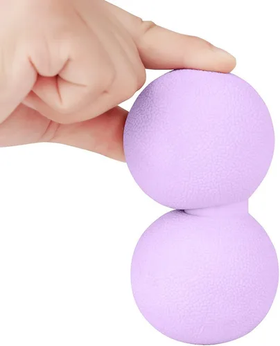 Miniatura 2 de Bolas de masaje dobles de lacrosse, bolas de masaje de maní y bola de fascia para aliviar la fatiga muscular y relajar los músculos para pies