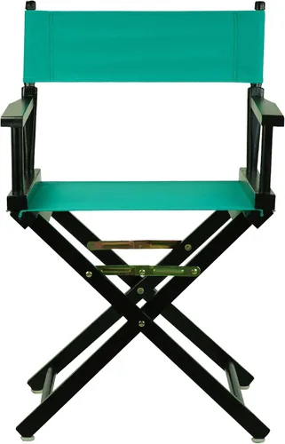 Miniatura 6 de Casual Home - Silla de director de 18.0 in, marco negro con lona verde azulado