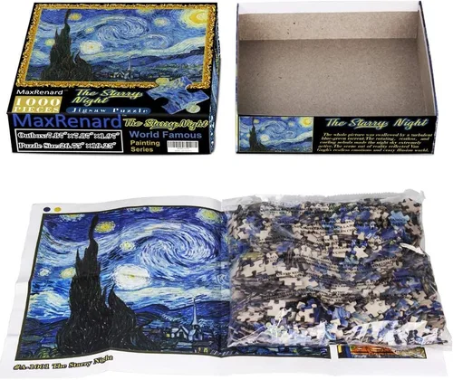 Miniatura 5 de MaxRenard Starry Night - Rompecabezas de 1000 piezas para adultos