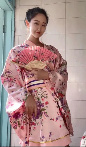 Miniatura 6 de Elibelle Juego de calcetines de seda plegables de seda para mujer, estilo kimono de anime japonés