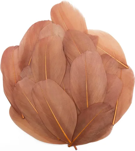 Miniatura 12 de 50 plumas de ganso naturales, plumas artesanales de 2 a 3 pulgadas para centros de mesa, plumas coloridas a granel para fiestas de Gatsby, vestidos