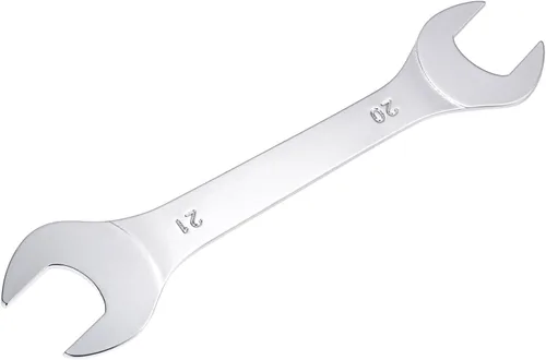 Miniatura 4 de uxcell Llave fina de extremo abierto, 0.787 in x 0.827 in, espejo métrico, acero cromado de alto carbono, para mantenimiento doméstico