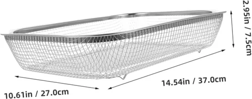 Miniatura 4 de BESPORTBLE Colador de cuenco de lavado, 2 unidades, cesta de drenaje, cesta de filtro de acero inoxidable, colador portátil de metal para alimentos