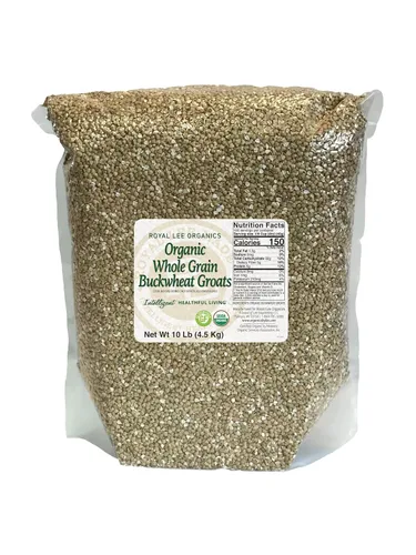 Royal Lee Organics - Granos orgánicos de trigo sarraceno sin gluten, 10 libras