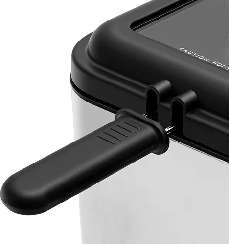 Miniatura 10 de Freidora profunda de 2.5 litros con cesta desmontable, potente freidora de aceite de uso doméstico de 1000 W con temperatura ajustable, protección