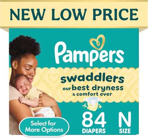 Miniatura 29 de Pañales Pampers Swaddlers, Talla 1 (8-14 libras), 198 unidades, absorbentes, mantiene al bebé seco y cómodo, pañal desechable seguro para la piel