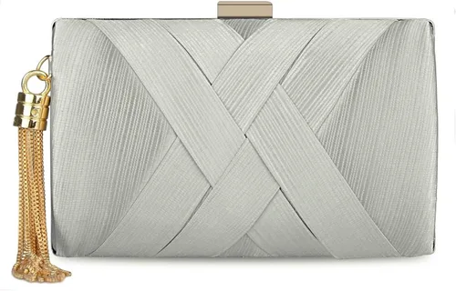 Miniatura 18 de Elegante bolso de noche con borlas para mujer, bolso de mano para novia, boda, graduación, noche, fiesta