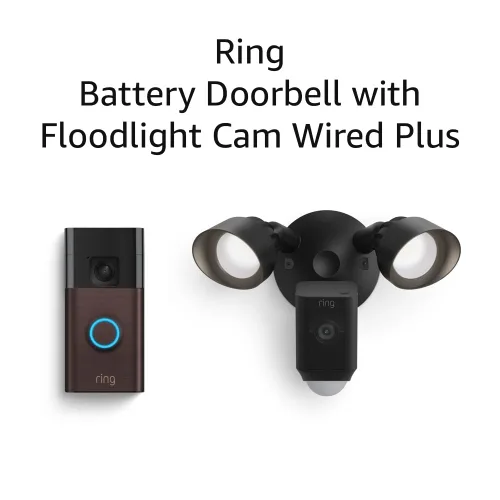 Miniatura 8 de Timbre con cámara inalámbrico Ring con Ring Floodlight Cam Wired Plus (Blanco)