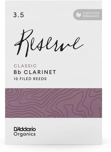 Miniatura 7 de D'Addario Organic Reserve - Cañas clásicas para clarinete Bb - Cañas para clarinete - Selladas individualmente - Fuerza 2.0, paquete de 10