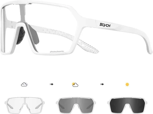 Miniatura 10 de SCVCN Cycling Glasses Sport Sunglasses Clear MTB Men Women BMX Running Driving S335